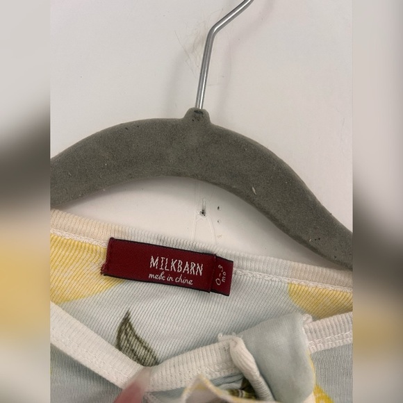 MILKBARN Lemon Organic Cotton Ruffle Zipper Footed
Romper 0-3M - Picture 6 of 7